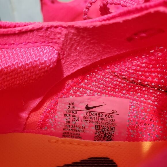 Nike Zoom Superfly Elite 2 Mens Sz 7.5 Sprinter Shoe Pink/Black New With Bag - Picture 10 of 13